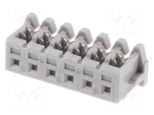 Connector: IDC; plug; female; PIN: 6; KR; Pitch: 2mm; for cable; 100V JST 06KR-6H-P