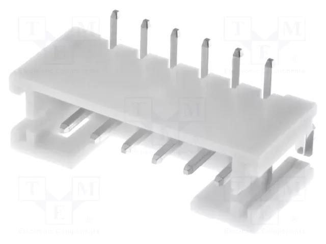 Connector: wire-board; socket; male; PIN: 6; PH; 2A; 100V; vertical JST B6B-PH-SM4-TB