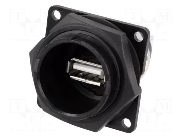Adapter; socket; USB A socket-front,USB B socket-back; USB 2.0 SWITCHCRAFT DCP-USBAB-USBB