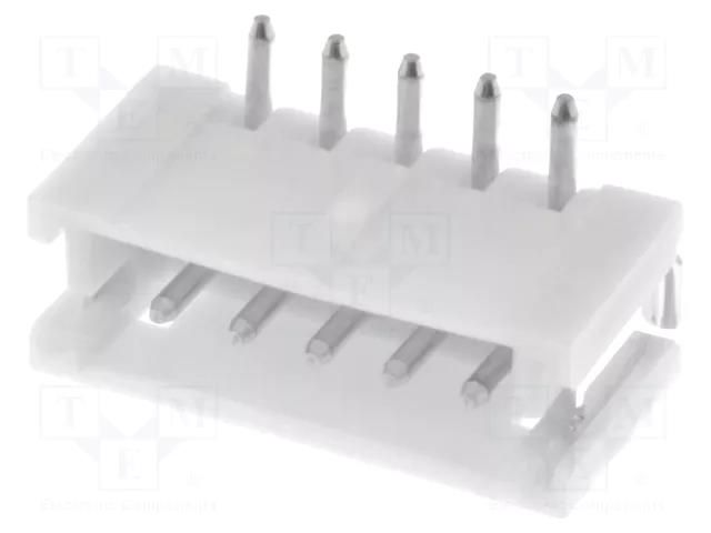 Connector: wire-board; socket; male; PIN: 5; ZH; 1A; 50V; vertical JST B5B-ZR-SM4-TF