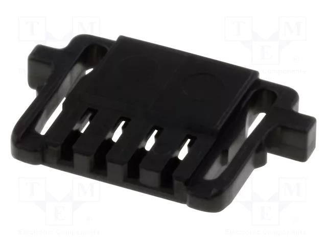 Connector: wire-board; plug; female; Pico-Lock; PIN: 4; 1mm; black MOLEX MX-503764-0401