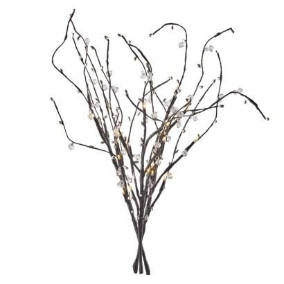 LED twig with pearls, 60 cm, 3x AA, indoor, warm white, timer, EMOS DCTW08 8592920098165