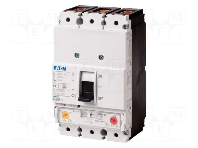 Power breaker; Poles: 3; screw type; Inom: 125A; IP20; -25÷70°C EATON ELECTRIC NZMN1-A125