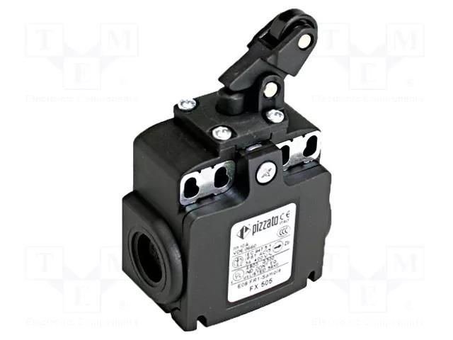 Limit switch; plastic roller Ø14mm; NO + NC; 10A; max.500VAC PIZZATO ELETTRICA FX505