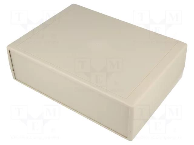 Enclosure: with panel; X: 250mm; Y: 180mm; Z: 75mm; ABS; grey; IP43 COMBIPLAST CP-2095M
