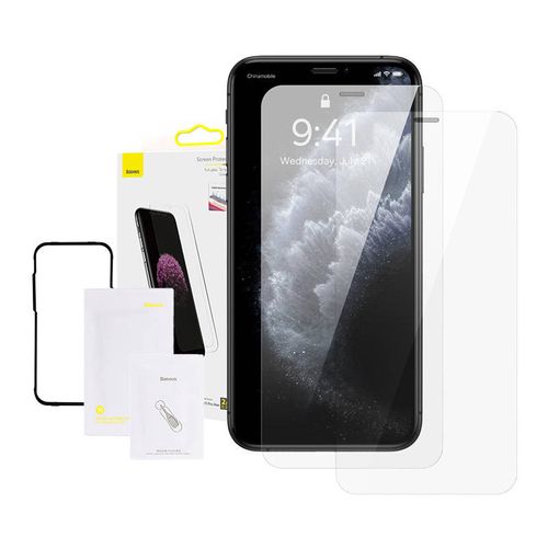 Baseus 0.3mm Full-glass Tempered Glass Film(2pcs pack) for iPhone XS Max/11 Pro Max 6.5inch, Baseus SGBL060302