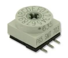 SWITCH, ROTARY, 16 POS, HEX, SMD P65SMT703