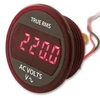 VOLTMETER, PANEL, LED, 85-264VAC DMR20-1-ACV-R-C