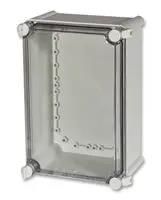 ENCLOSURE, PC, GRY, CLR LID, 280X190X130 PC 2819 13 T-2FSH ENCL.