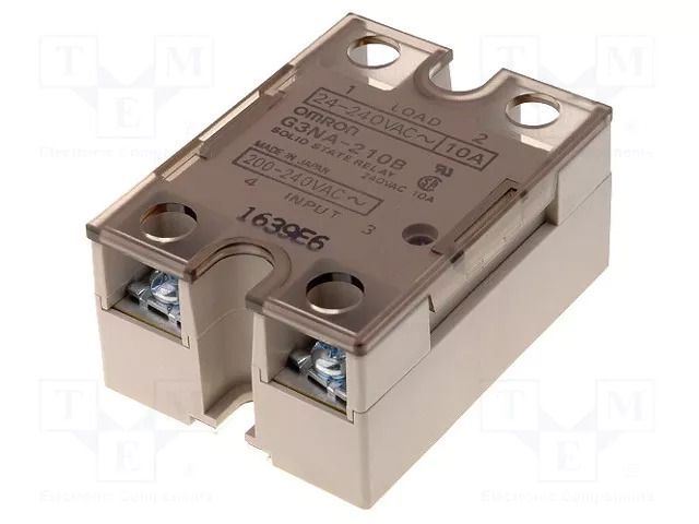 Relay: solid state; Ucntrl: 100÷240VAC; 10A; 24÷240VAC; G3NA OMRON G3NA-210B-240AC