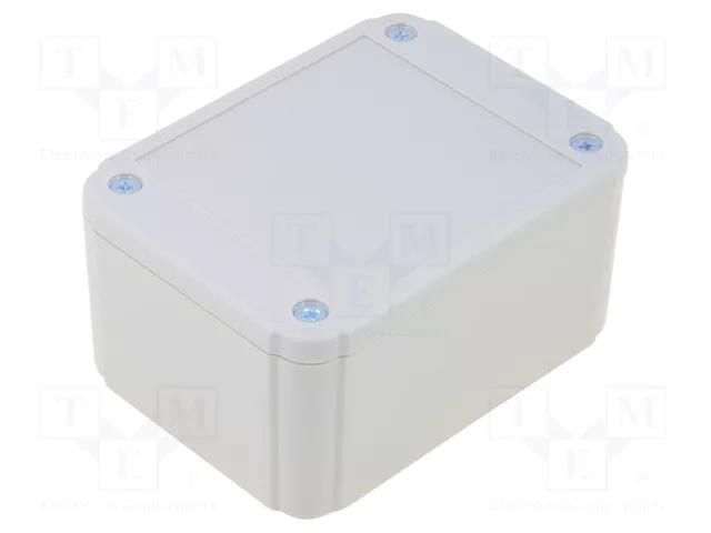Enclosure: multipurpose; X: 60mm; Y: 80mm; Z: 40mm; ABS; grey; IP54 COMBIPLAST CP-6115