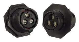 CONNECTOR, CIRCULAR, RCPT, 3POS, PANEL UTS7142G1S