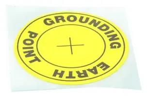 LABEL, IDENTIFICATION, 40MM DIA, YELLOW 055-0087