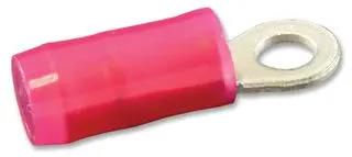 TERMINAL, RING TONGUE, #4, CRIMP, RED 320553