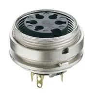 CONNECTOR,CIRCULAR DIN,FEMALE RECEPTACLE,SOLDER TERM,REAR MOUNT,IP40,MATE SV,WSV 23AH3990 KGV 120