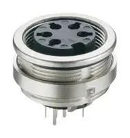 CHASSIS SOCKET ACC. TO IEC 61076-2-106, IP 68, WITH THREADED JOINT, FOR PRINTED CIRCUIT BOARDS, FOR FRONT MOUNTING 23AH4128 0306 03