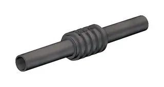 TEST ACCESSORY, INSULATED BANANA COUPLER, 4MM, BLACK 23AH8795 66.9123-21.
