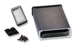 ENCLOSURE, EMI/RFI BOX, ALUM, BLACK 1457J1202EBK