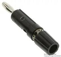 ADAPTOR, BINDING POST-BANANA PLUG, BLACK 2894-0