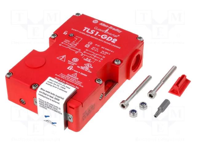 Safety switch: bolting; TLS2-GD2; NC x2; IP66; plastic; red; 230VDC Allen Bradley Guardmaster 440G-T27129