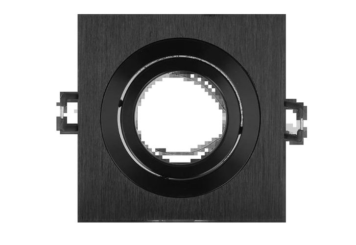 LED line® downlight aluminium square adjustable SLIM black brushed AKROS 241208 5901583241208