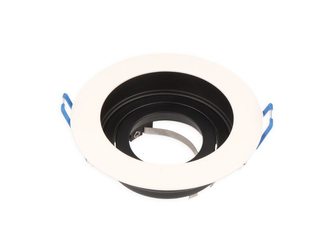 Recessed downlight 16MR/GU10, adjustable, white/black, LED line 241291 5901583241291