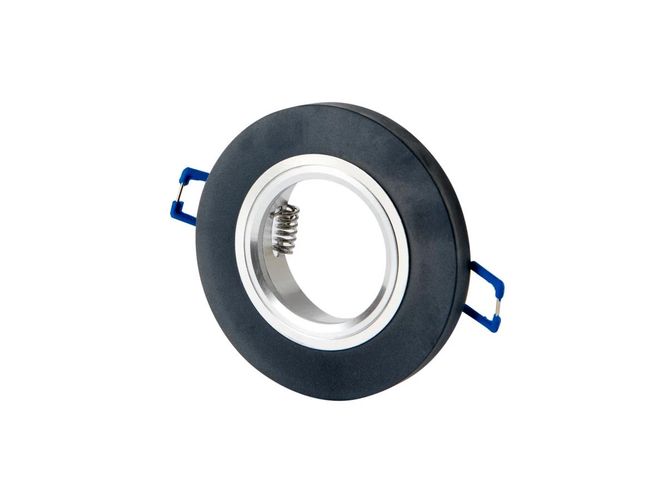 LED line downlight glass round black 90x26x10mm frosted GLIKKA 241420