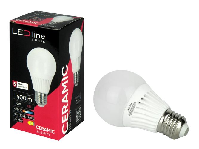 LED lemputė E27 10W 2700K 1400lm 140lm/W 170-250V A60 241710-II 5905378201811