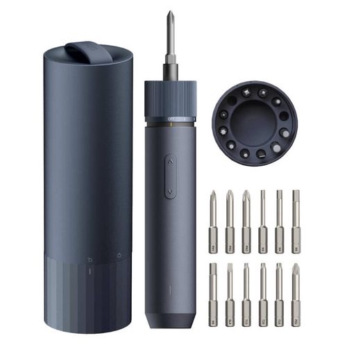 HOTO QWLSD001 cordless precision screwdriver + bit set (blue), HOTO QWLSD001