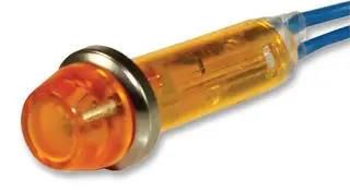 NEON INDICATOR, AMBER, 240V IND5032405-240-T/AMB