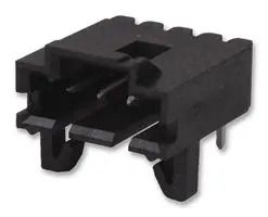 CONN, R/A HEADER, 6POS, 1ROW, 2.54MM, TH 5-103672-5
