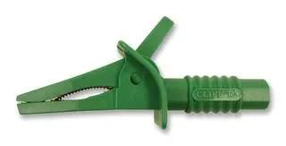 CROCODILE CLIP, 25MM, GREEN, 10A FCR7942