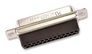 D SUB HOUSING, RCPT, 25POS, STEEL 172704-0004