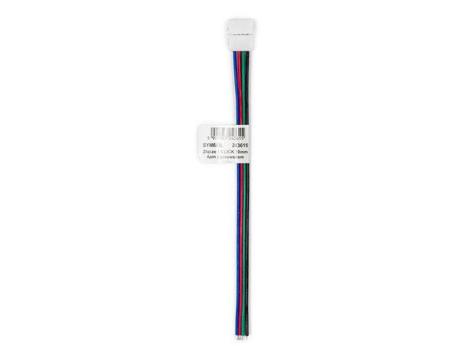 Connector for LED strips CLICK CONNECTOR single 10mm 4-pin with wire 243615 5901583243615