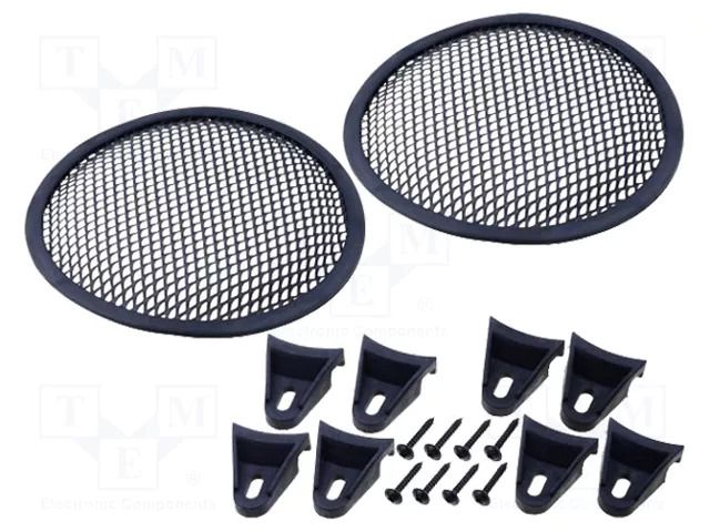 Loudspeaker grille; 6.5" 4CARMEDIA GRILL1065-BK