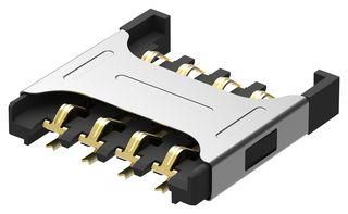 CONNECTOR, MICRO SIM, 6POS, SMT SIM7050-6-0-00-A