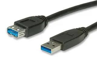 COMPUTER CABLE, USB3.0, 1.8M, BLACK 11.02.8978