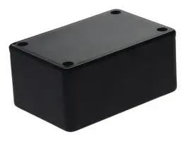 PCB BOX ENCLOSURE, ABS, BLACK BIM2001/11-BLK/BLK