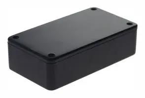 PCB BOX ENCLOSURE, ABS, BLACK BIM2003/13-BLK/BLK
