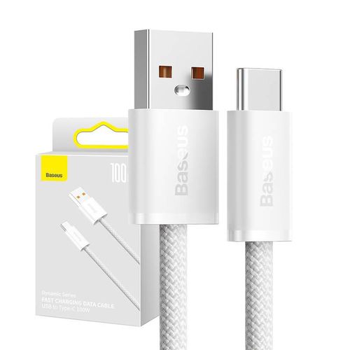 Cable USB to USB-C Baseus Dynamic Series, 100W, 2m (white), Baseus CALD000702