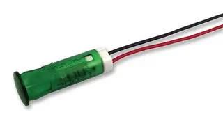 INDICATOR, LED PANEL MNT, 8MM, GREEN QS83XXG12