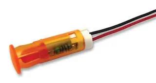 INDICATOR, LED PANEL MNT, 8MM, ORANGE QS83XXHO110