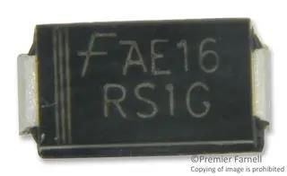 RECTIFIER, STANDARD, 1A, 400V, DO-214AC RS1G
