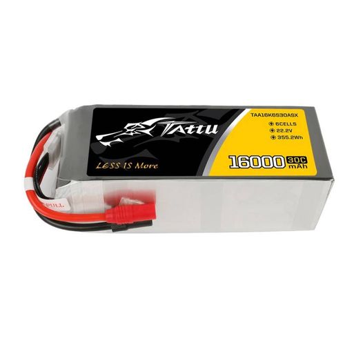 Battery Tattu 16000mAh 22.2V 30C 6S1P LiPo AS150+XT150, Tattu TAA16K6S30ASX