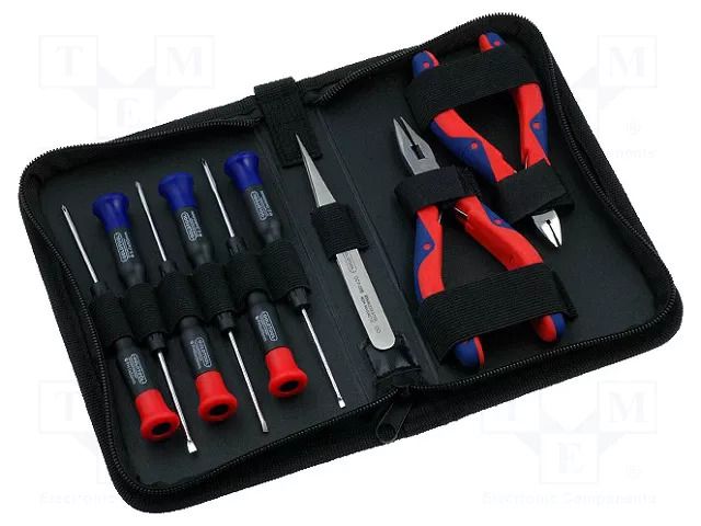 Kit: general purpose; bag; 9pcs. GOLDTOOL GT-128