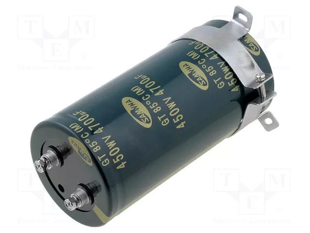 Capacitor: electrolytic; 4700uF; 450VDC; Ø76x160mm; ±20%; 2000h SAMWHA GT2W478M76160SB