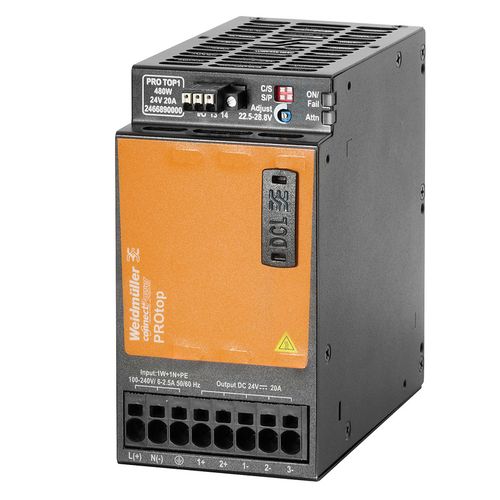 Power supply, 480 W, 20 A @ 60 °C Weidmuller 2466890000 04050118481471