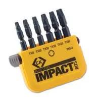 SCREWDRIVER BIT SET, TORX, 6PCS T4513