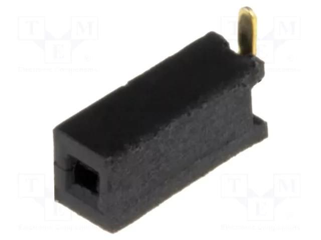 Connector: pin strips; socket; female; PIN: 1; straight; 1.27mm; SMT CONNFLY DS1065-02-1X1S8BS