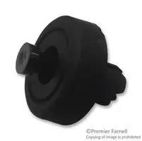 FEET, PIN, THERMOPLAST, BLACK, 5MM, PK50 TRSFF-023